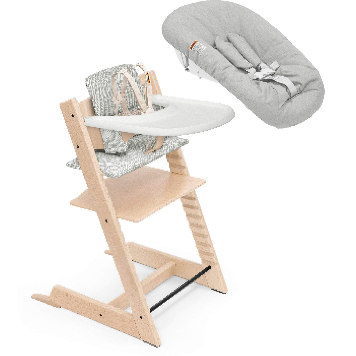 Stokke Tripp Trapp High Chair² with Cushion, Tray and Newborn Set