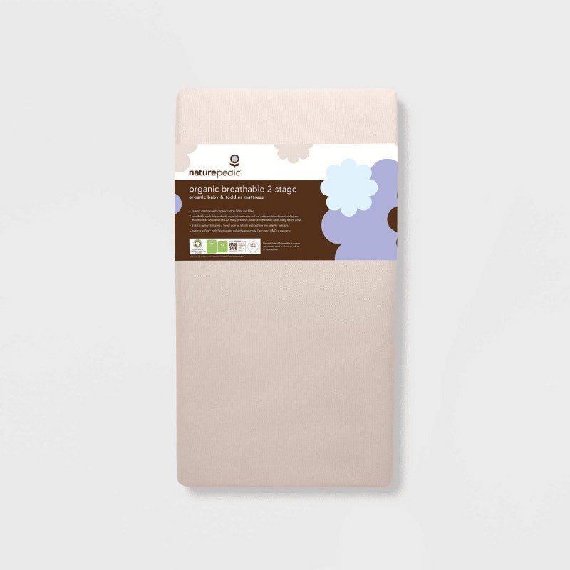 Breathable Organic 2-Stage Baby Crib Mattress