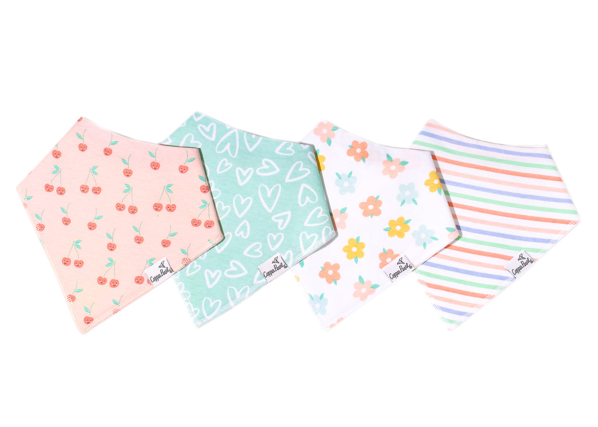 4 Pack Baby Bandana Bibs
