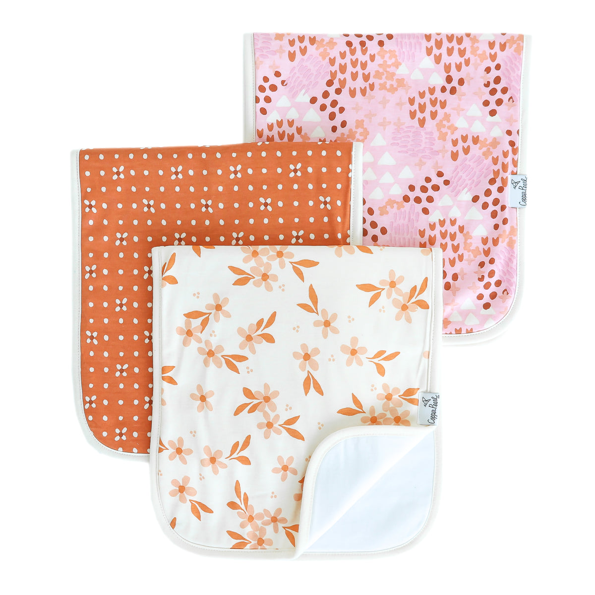 3 Pack Premium Burp Cloths