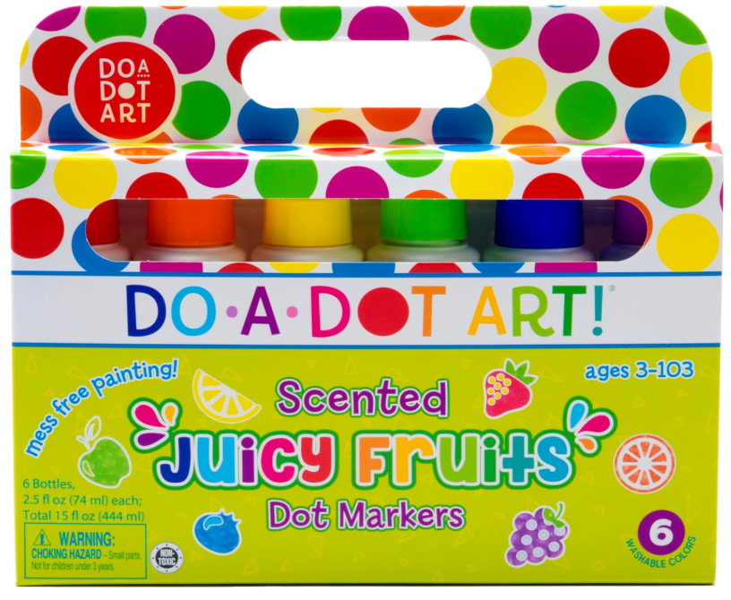 6 Pack Scented Juicy Fruits Markers