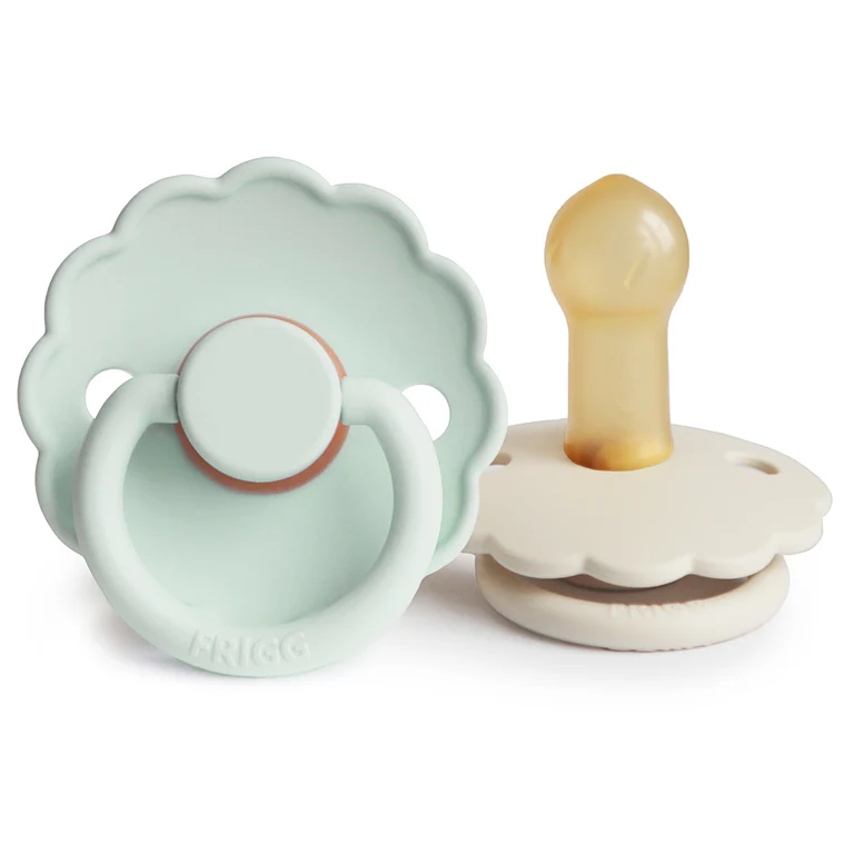 FRIGG Daisy Natural Rubber Pacifier 2-Pack 6-18 Months