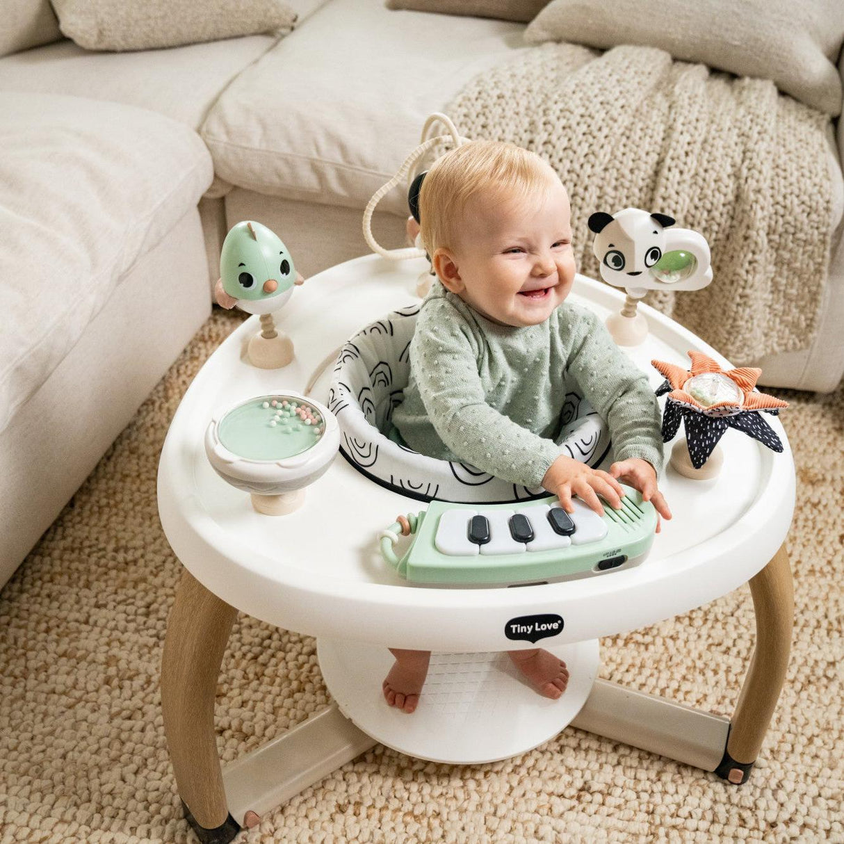 Tiny Love 5-in-1 Black & White Stationary Activity Center