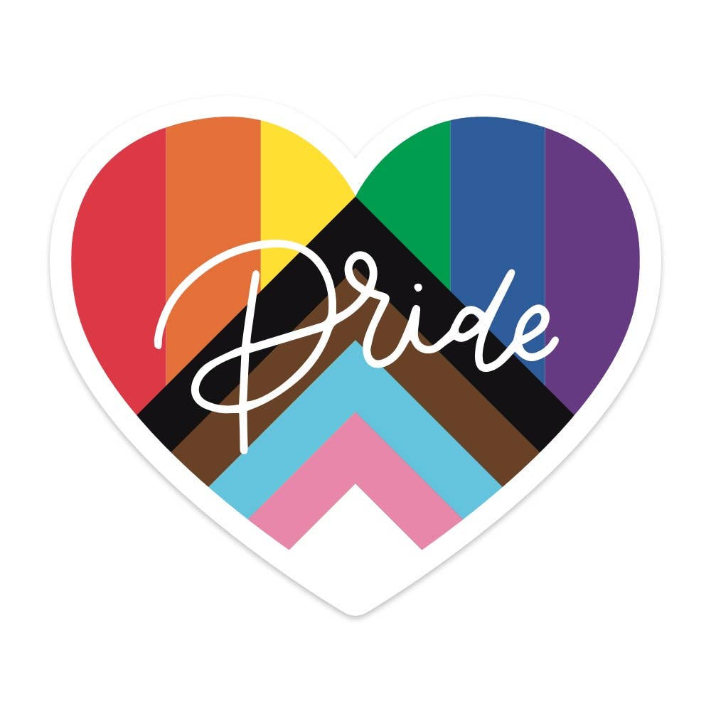 Pride Heart Vinyl Sticker