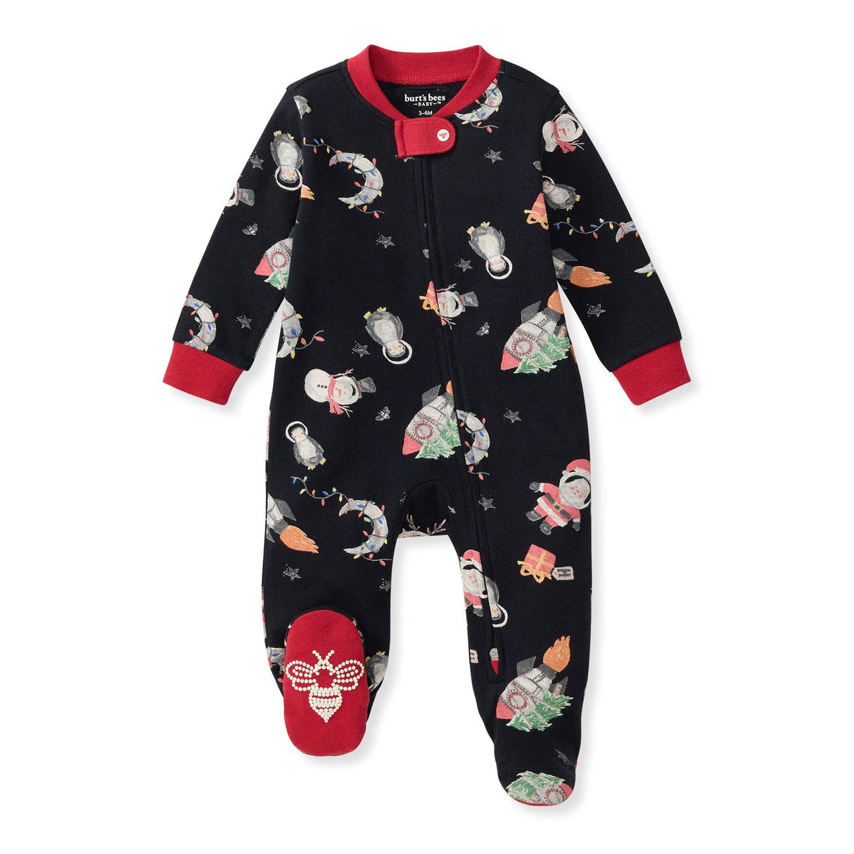 Christmas In The Cosmos Organic Cotton Sleep & Play Footed