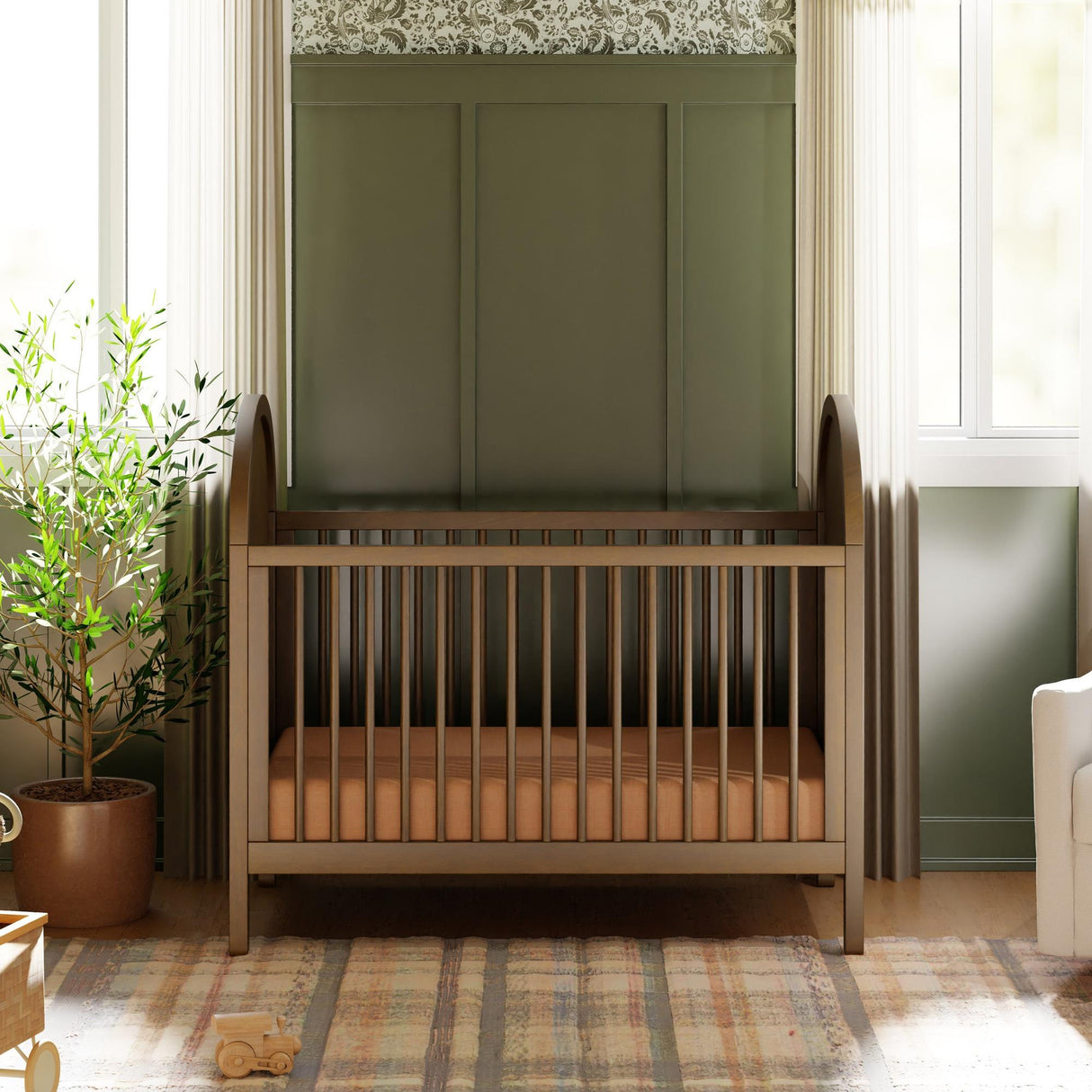 Babyletto Bondi Cane 3-in-1 Convertible Crib with Toddler Bed Conversion Kit