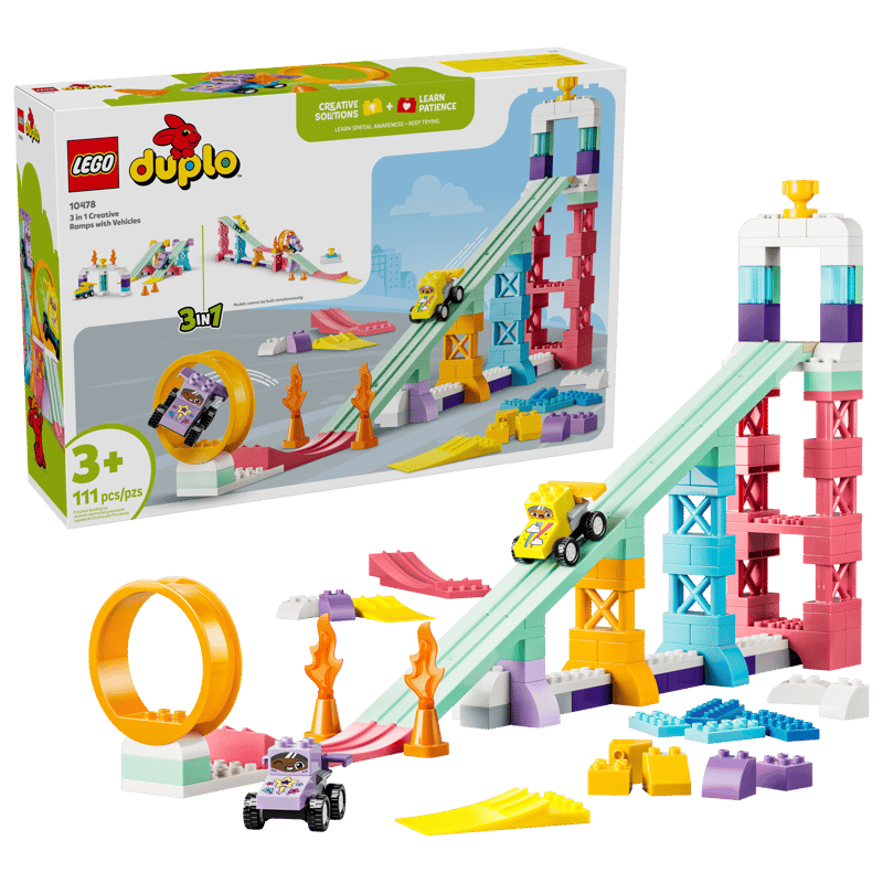 DUPLO 3 in 1 Creative Ramps with Vehicles