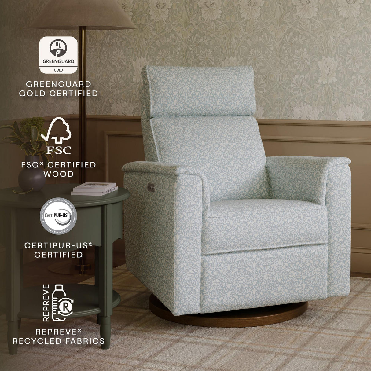 Morris & Co. x Namesake Willa Plus Power Glider Recliner w/ Power Headrest
