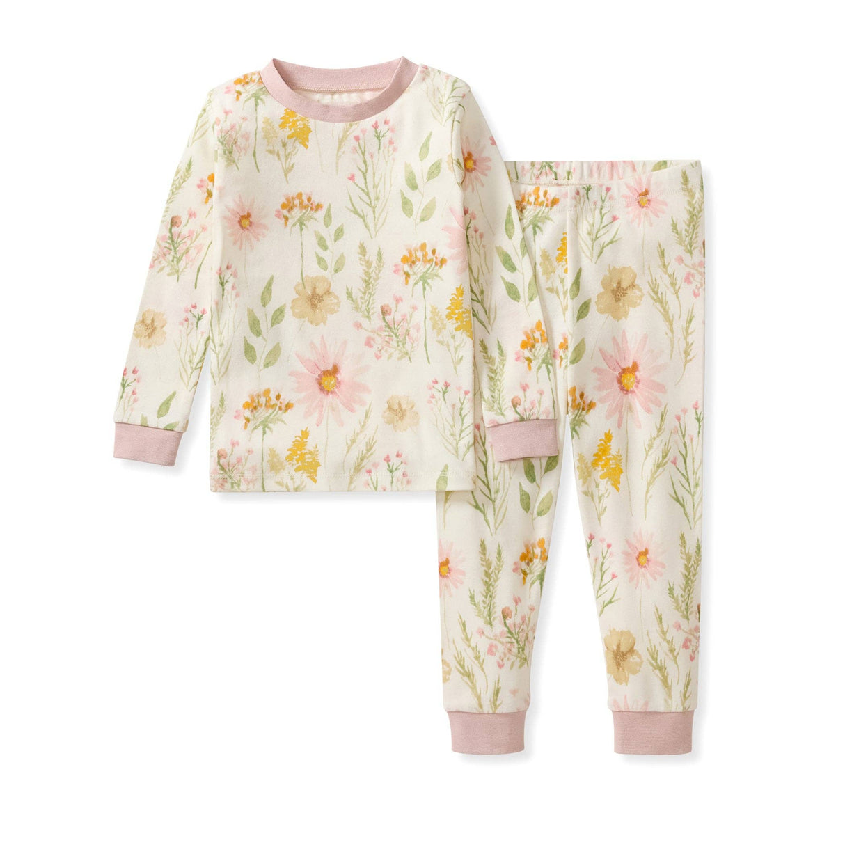 Wild Floral Organic Cotton Two-Piece Pajamas