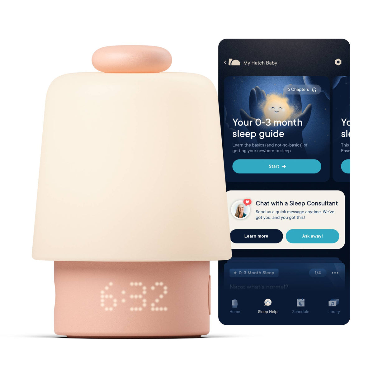 Hatch Baby Sleep Support, Sound Machine & Night Light