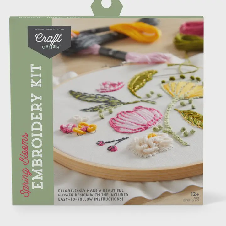 Spring Blooms Embroidery Kit