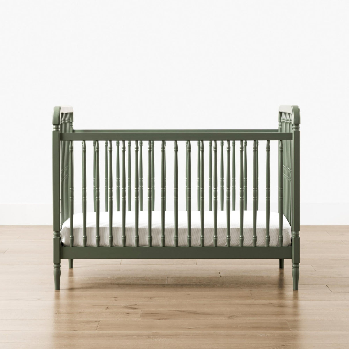 Namesake Liberty 3-in-1 Convertible Spindle Crib with Toddler Bed Conversion Kit