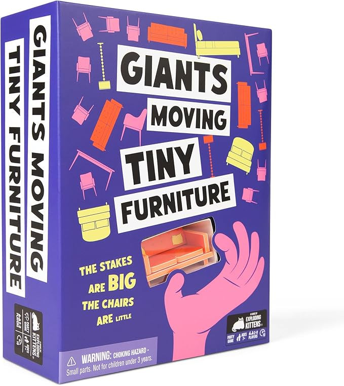 Giants Moving Tiny Furniture