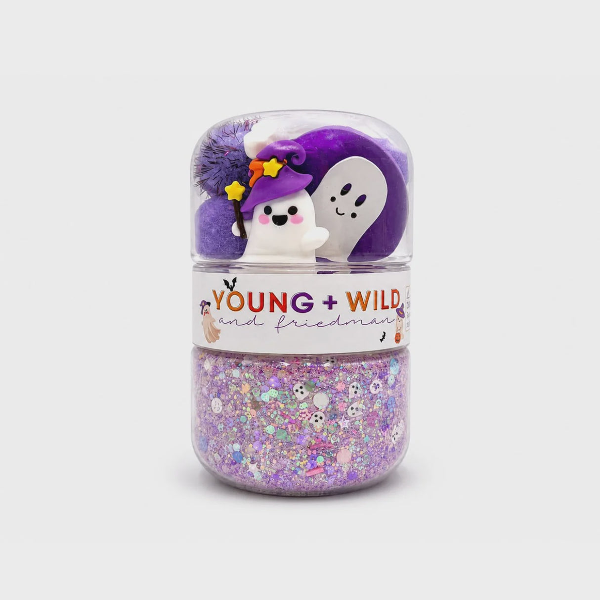 Young + Wild Friedman Grab & Go Dough Jar - Ghost