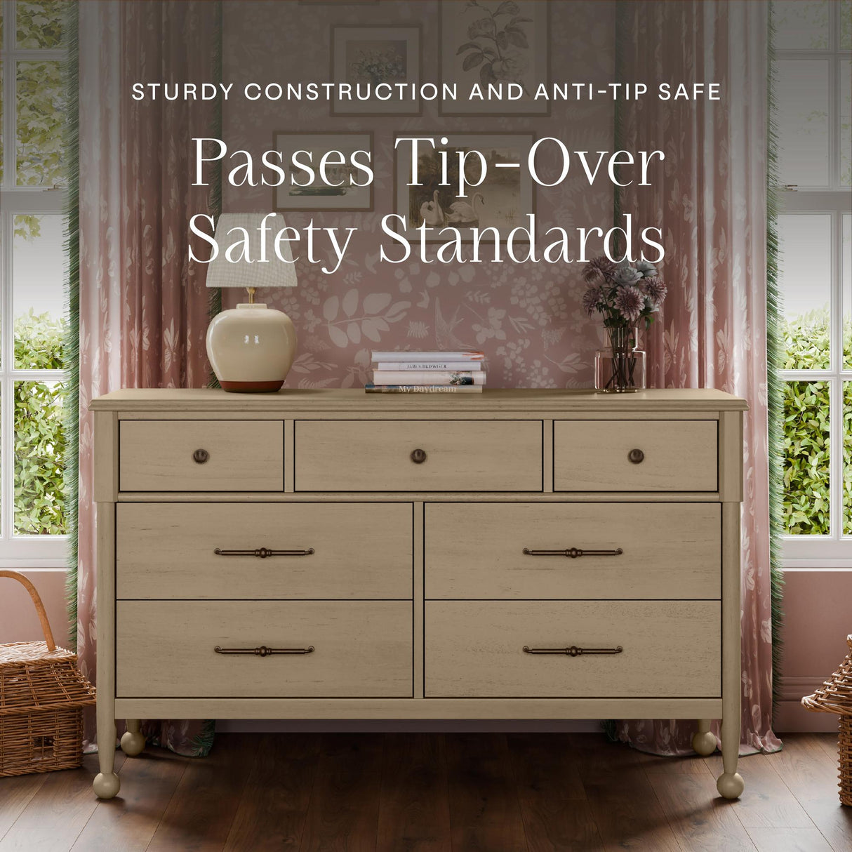 Namesake Alouette 7-Drawer Wide Dresser (56”)