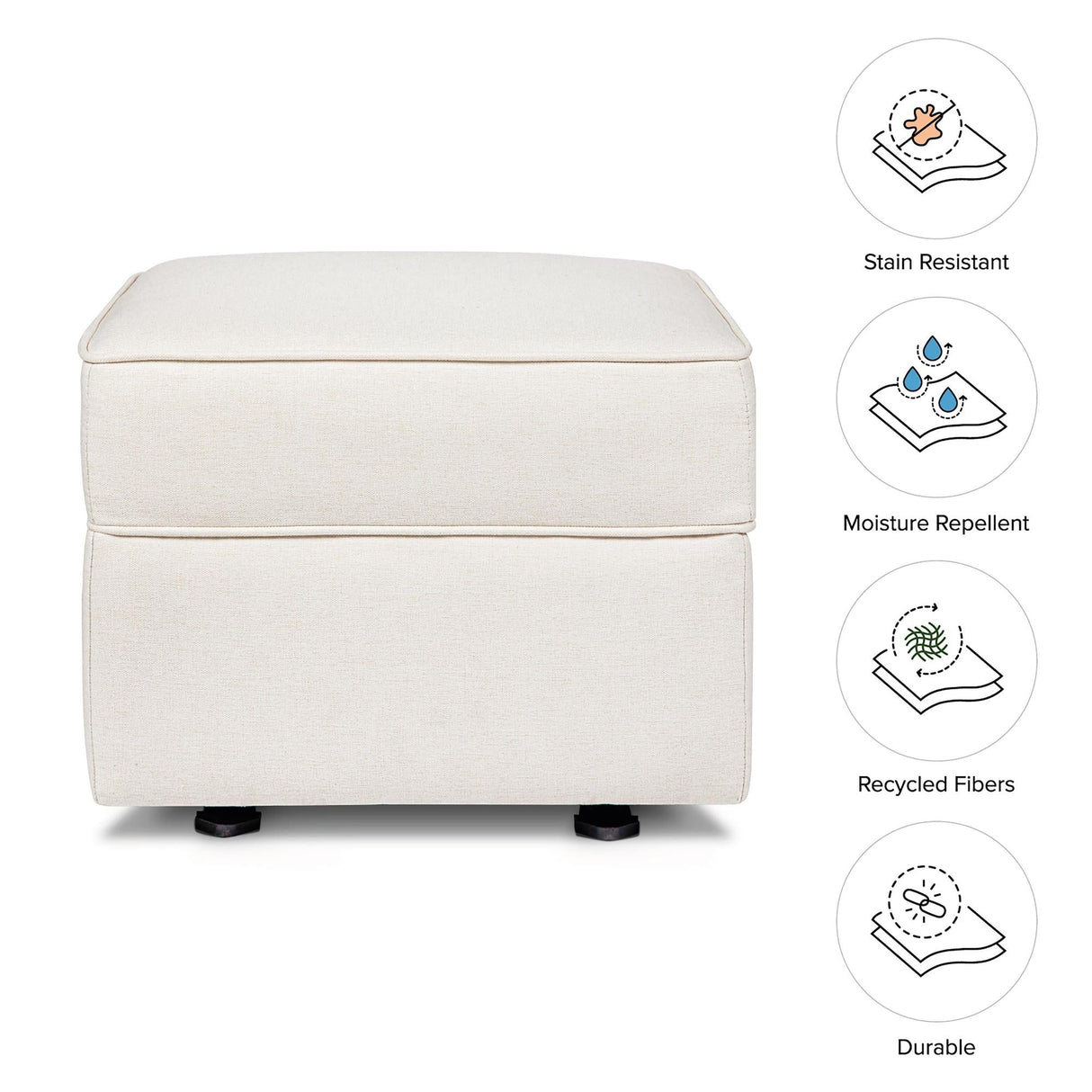 Namesake Willa-Alden Gliding Ottoman