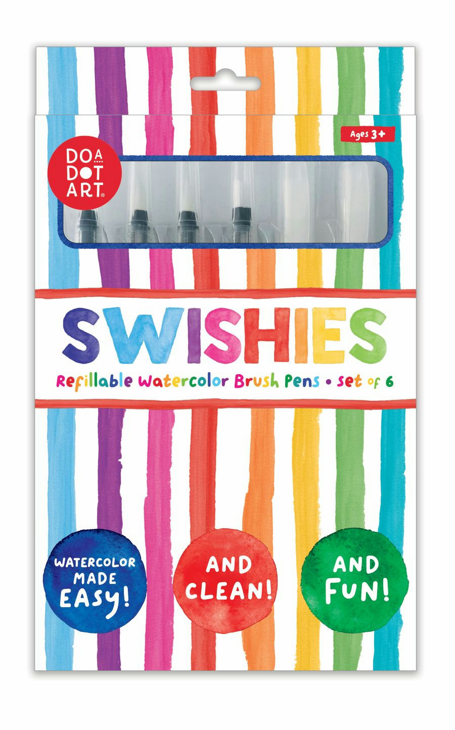 Swishies Refillable Watercolor Brushes – Set of 6
