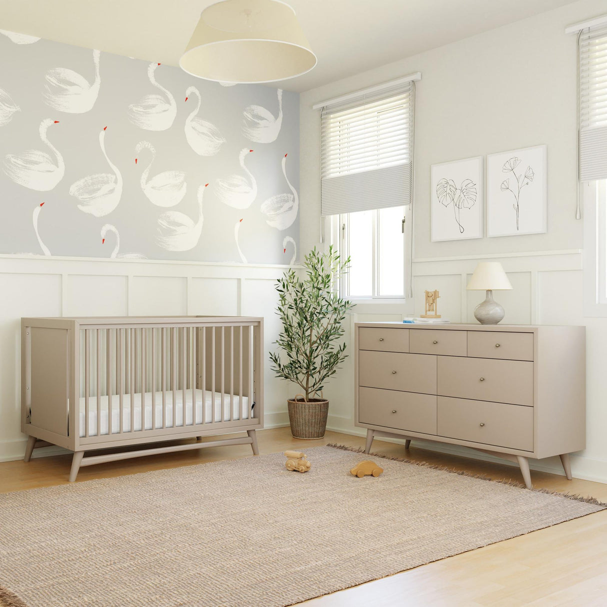 Babyletto Peggy 3-in-1 Convertible Crib with Toddler Bed Conversion Kit