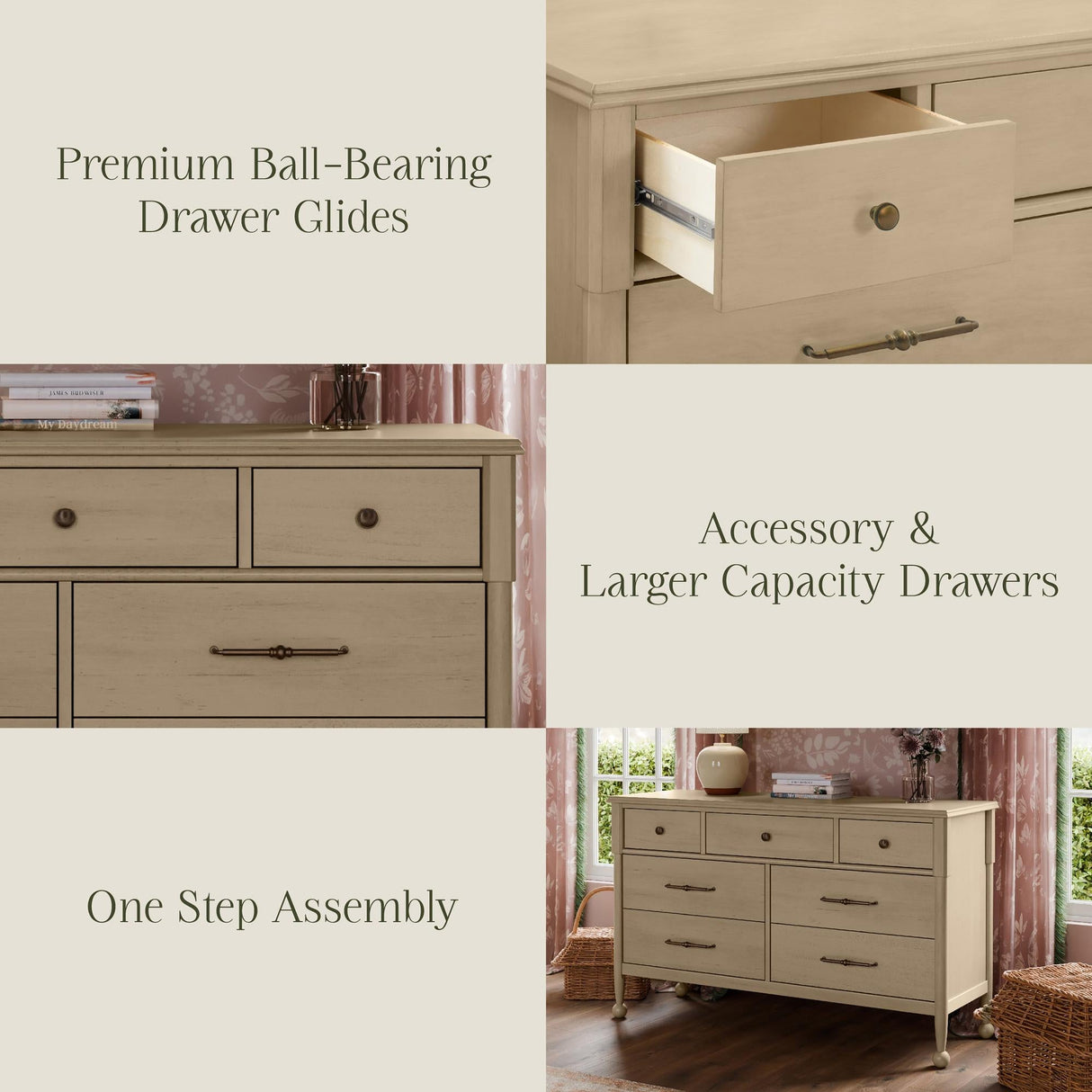 Namesake Alouette 7-Drawer Wide Dresser (56”)