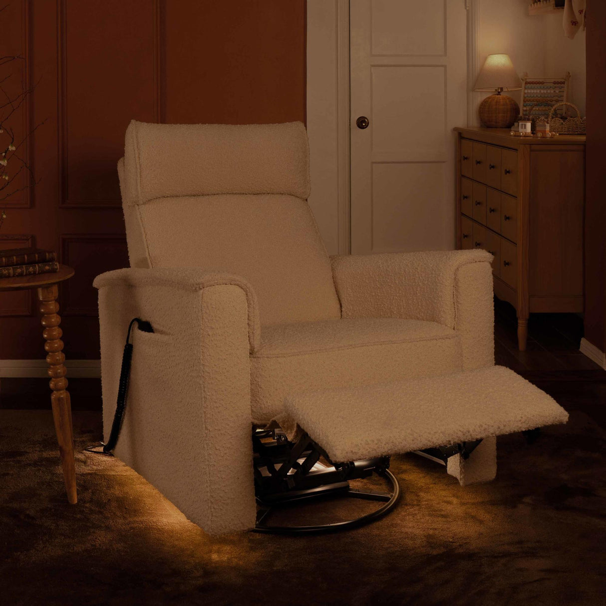 Namesake Willa Deluxe Power Recliner and Swivel Glider with Heat & Massage