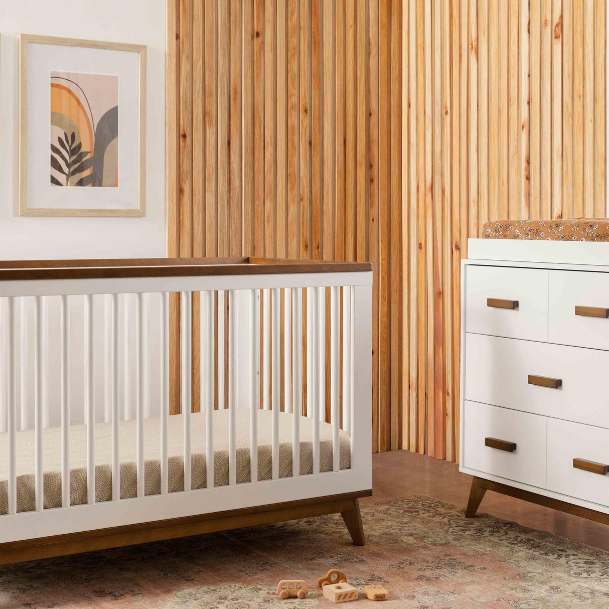 Babyletto Scoot 3-in-1 Convertible Crib with Toddler Bed Conversion Kit