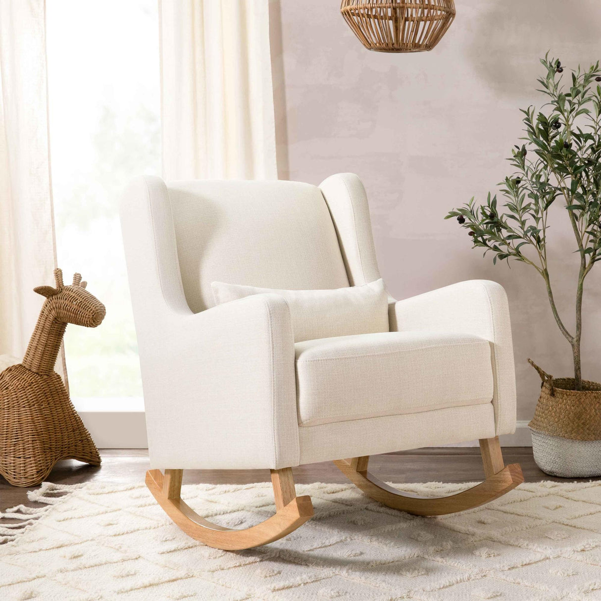 Babyletto Kai Rocker in Eco-Performance Fabric | Water Repellent & Stain Resistant