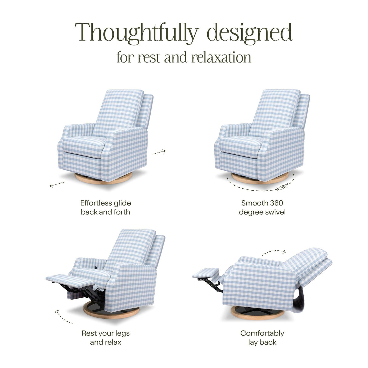 Namesake Crewe Recliner and Swivel Glider