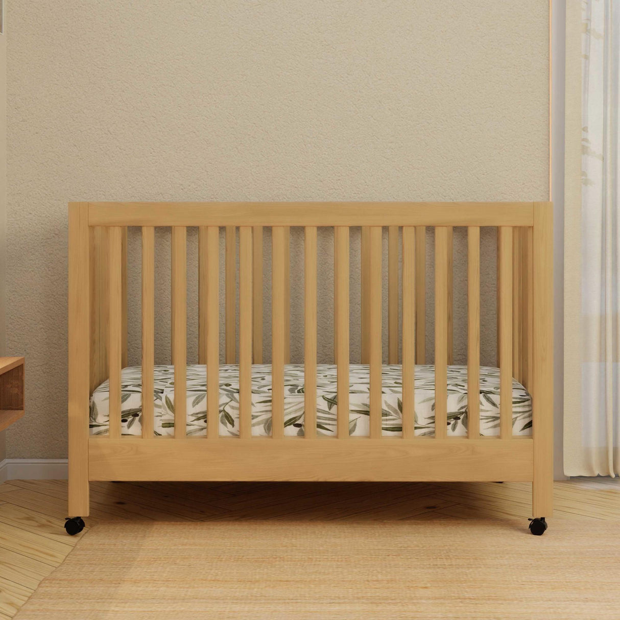 Babyletto Maki Portable Folding Crib with Toddler Bed Conversion Kit