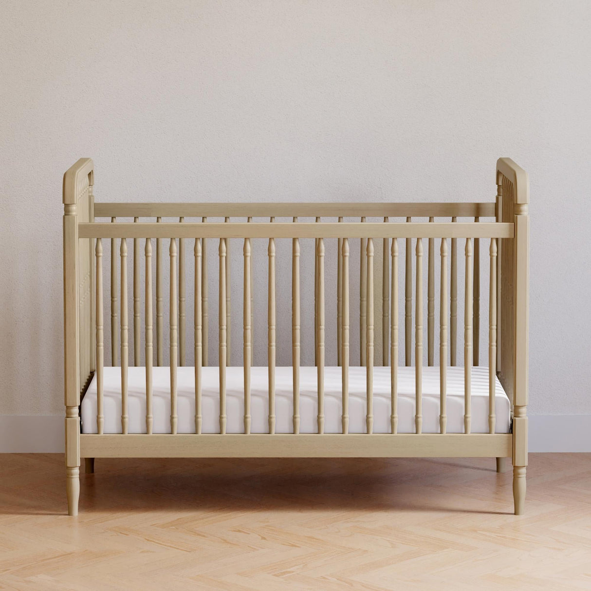 Namesake Liberty 3-in-1 Convertible Spindle Crib with Toddler Bed Conversion Kit