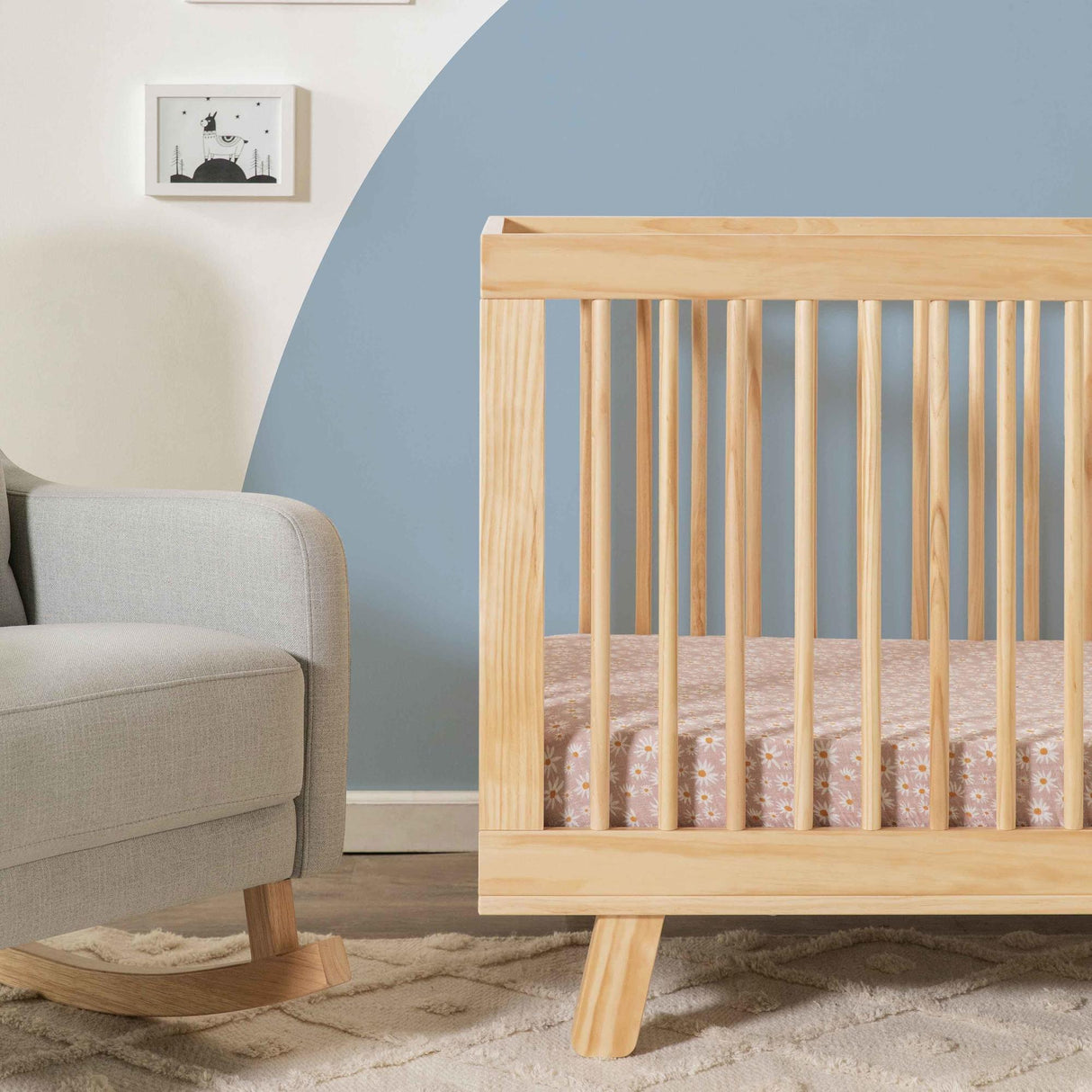 Babyletto Hudson 3-in-1 Convertible Crib with Toddler Bed Conversion Kit
