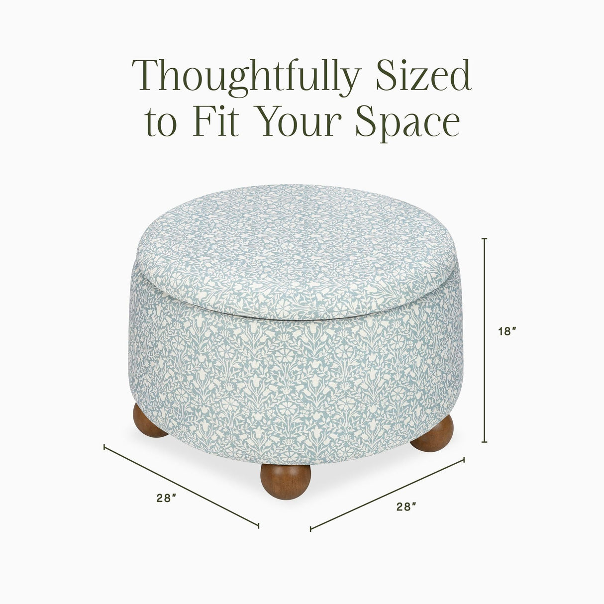 Morris & Co. x Namesake Tuffet Storage Ottoman
