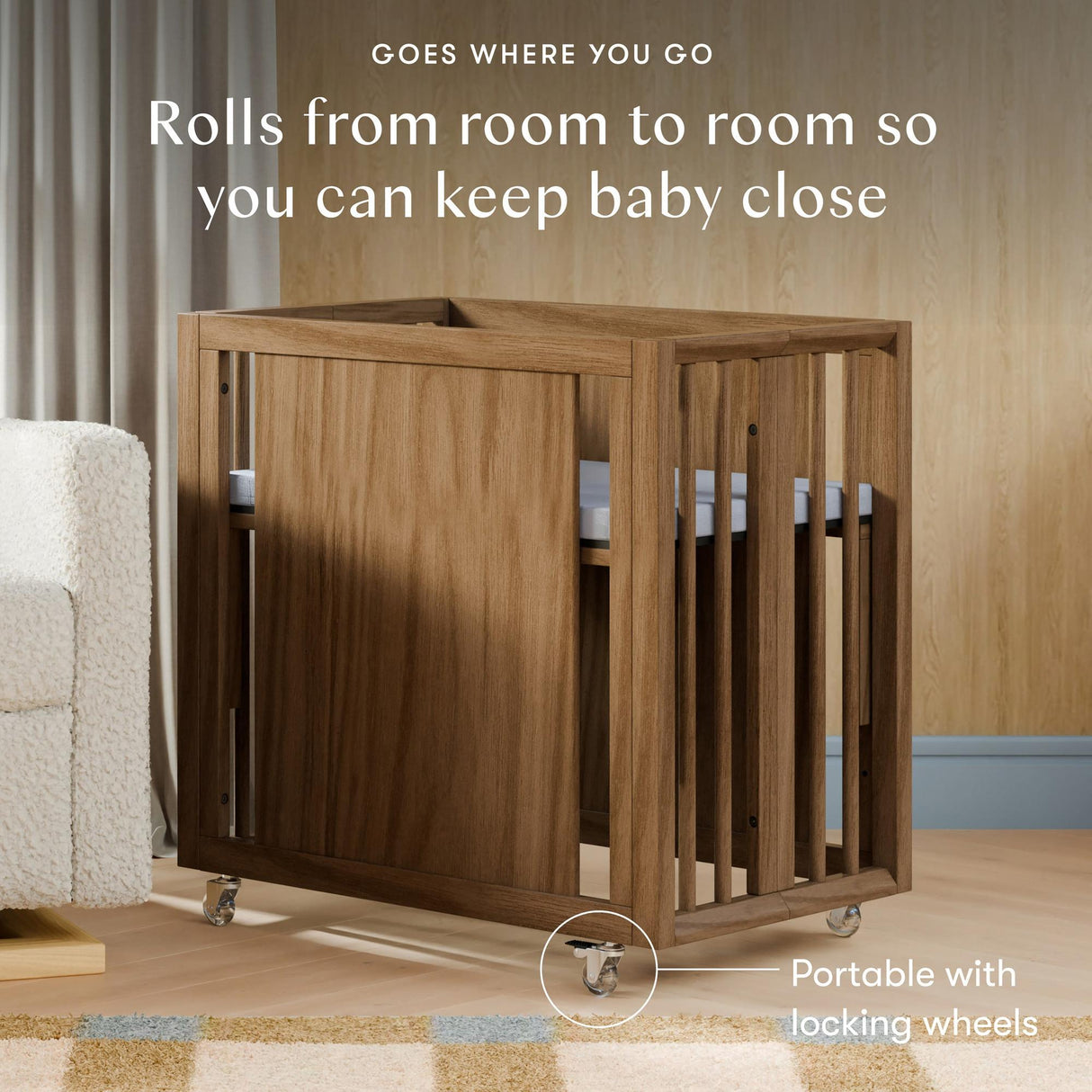 Babyletto Palma 8-in-1 Convertible All-Stages Crib with Bassinet & Toddler Bed Kit