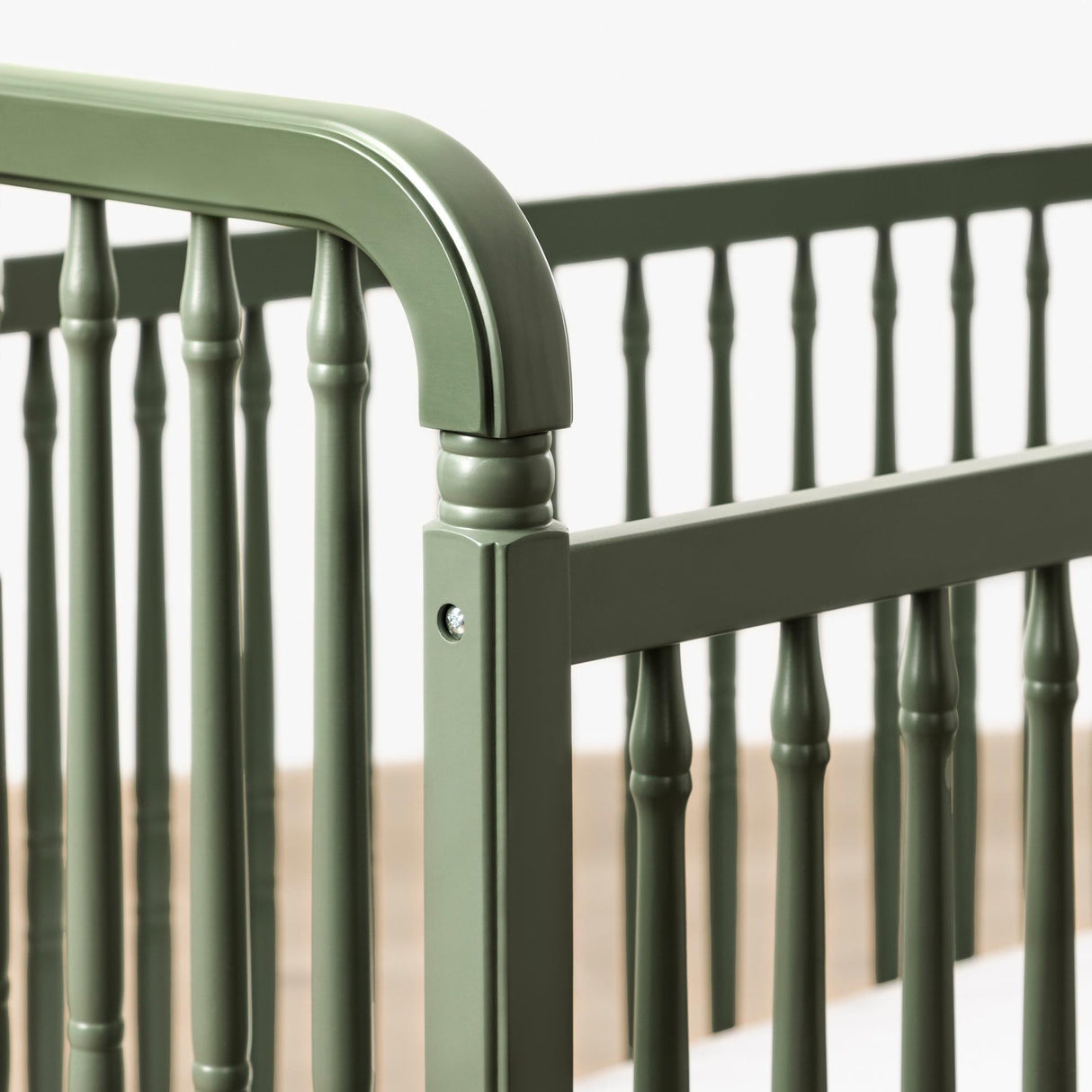 Namesake Liberty 3-in-1 Convertible Spindle Crib with Toddler Bed Conversion Kit