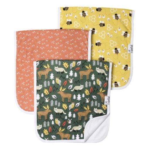 3 PACK PREMIUM BURP CLOTHS - ATWOOD