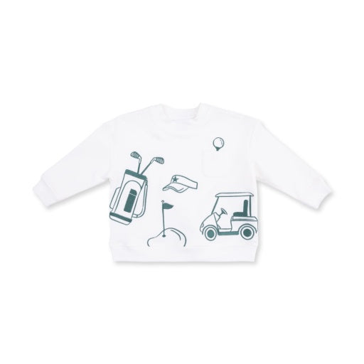 Golf - Drop Sleeve Sweatshirt White