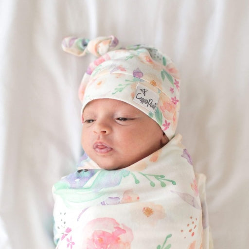 TOP KNOT HAT - BLOOM