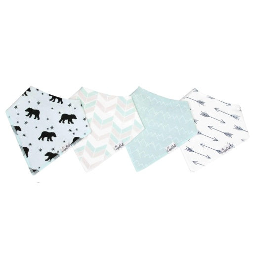 4 Pack Baby Bandana Bibs