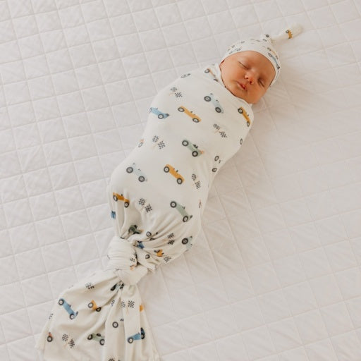 KNIT SWADDLE BLANKET - SPEEDSTER