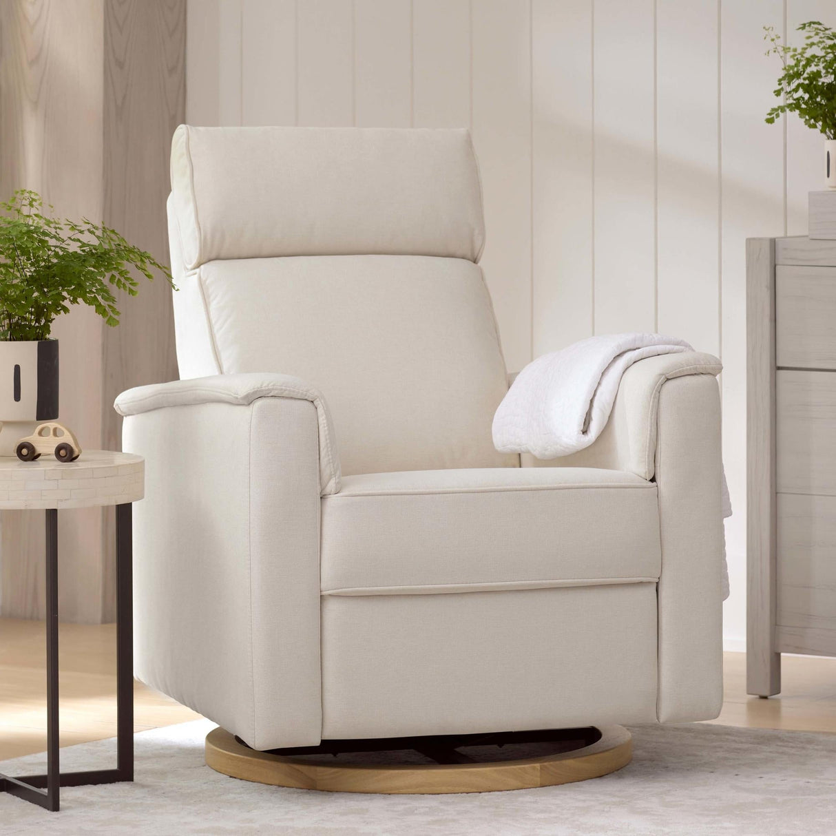 Namesake Willa Plus Power Glider Recliner + Power Headrest