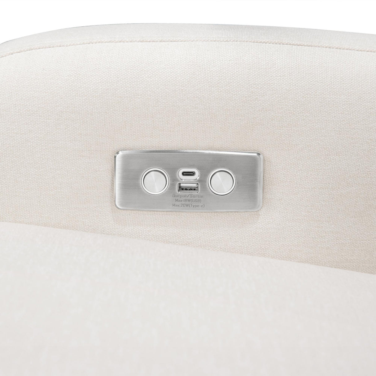 Babyletto Nami Electronic Recliner and Swivel Glider Recliner with USB port