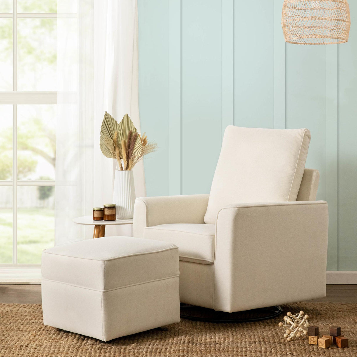Namesake Willa-Alden Gliding Ottoman