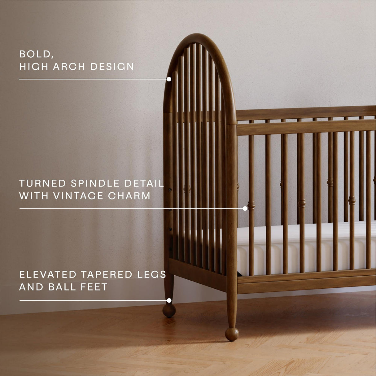 Namesake Alouette 3-in-1 Convertible Spindle Crib