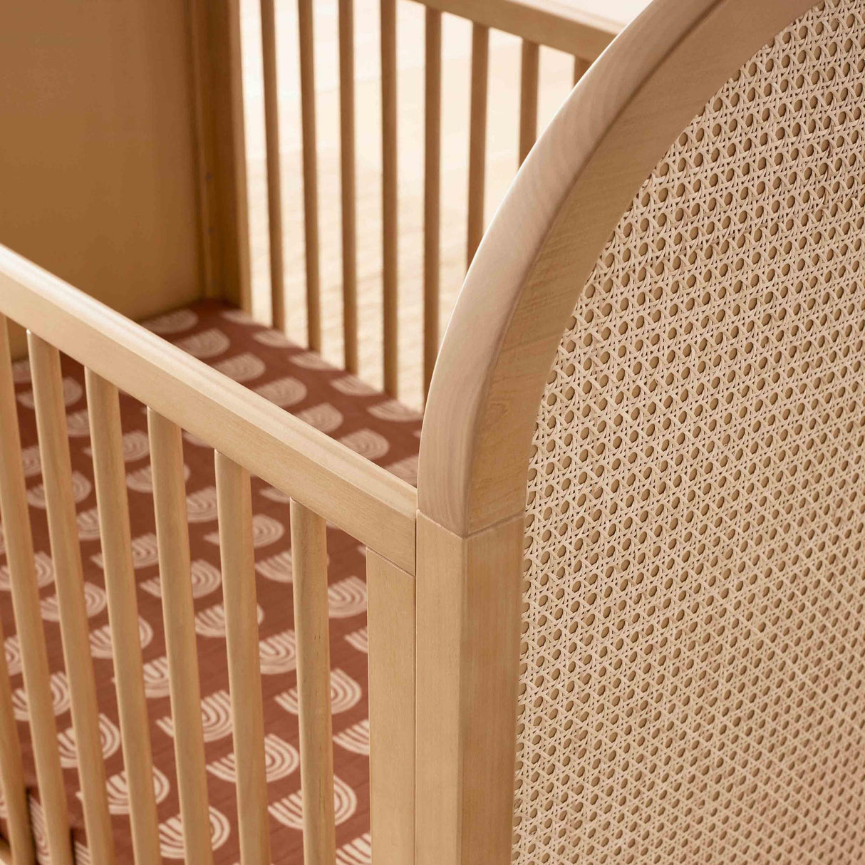 Babyletto Bondi Cane 3-in-1 Convertible Crib with Toddler Bed Conversion Kit