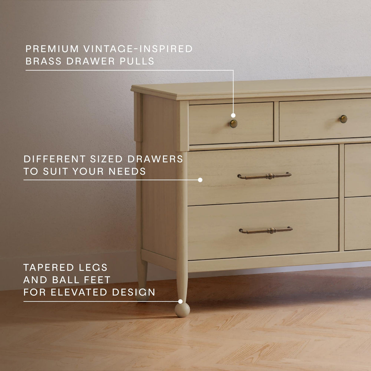 Namesake Alouette 7-Drawer Wide Dresser (56”)