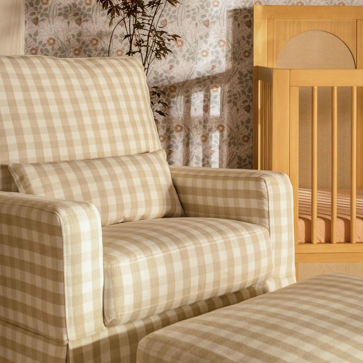 Namesake Crawford Pillowback Comfort Swivel Glider