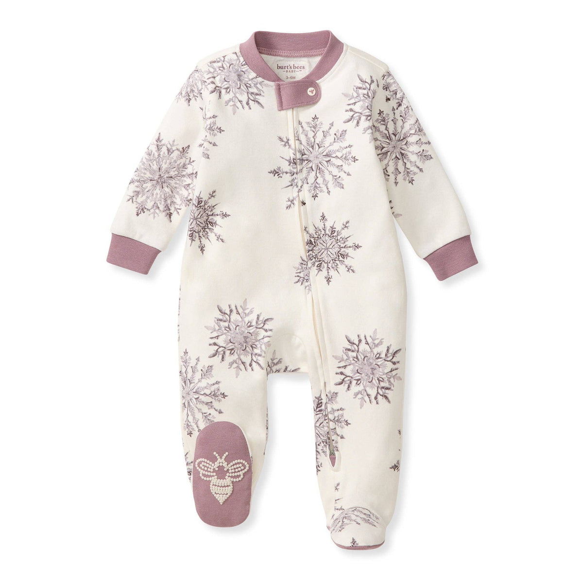 Elegant Snowflakes Organic Cotton Sleep & Play