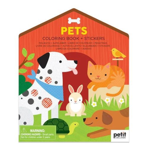 Pets Coloring Book and Sticker