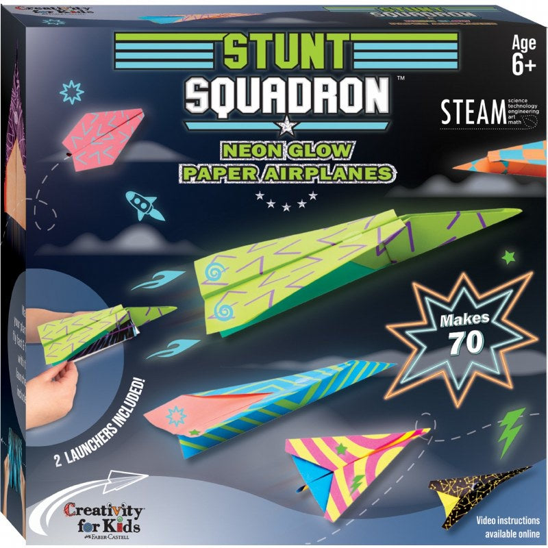 Stunt Squadron Neon Paper Airp