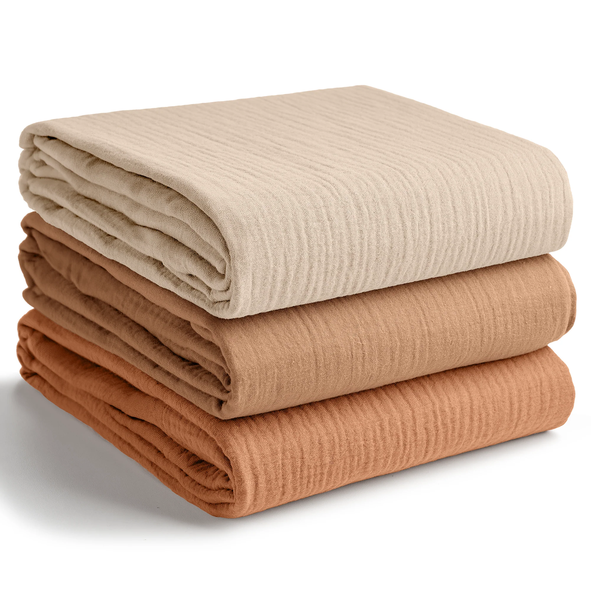 Muslin Swaddle Blankets 42"x42" 3pk