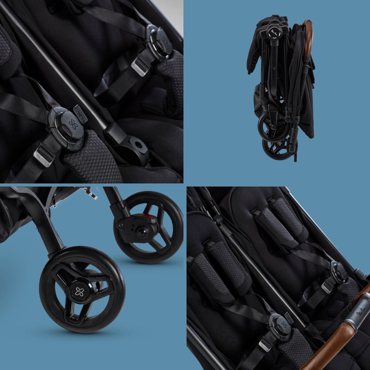 Silver Cross Jet Double Stroller + Accessory Bundle